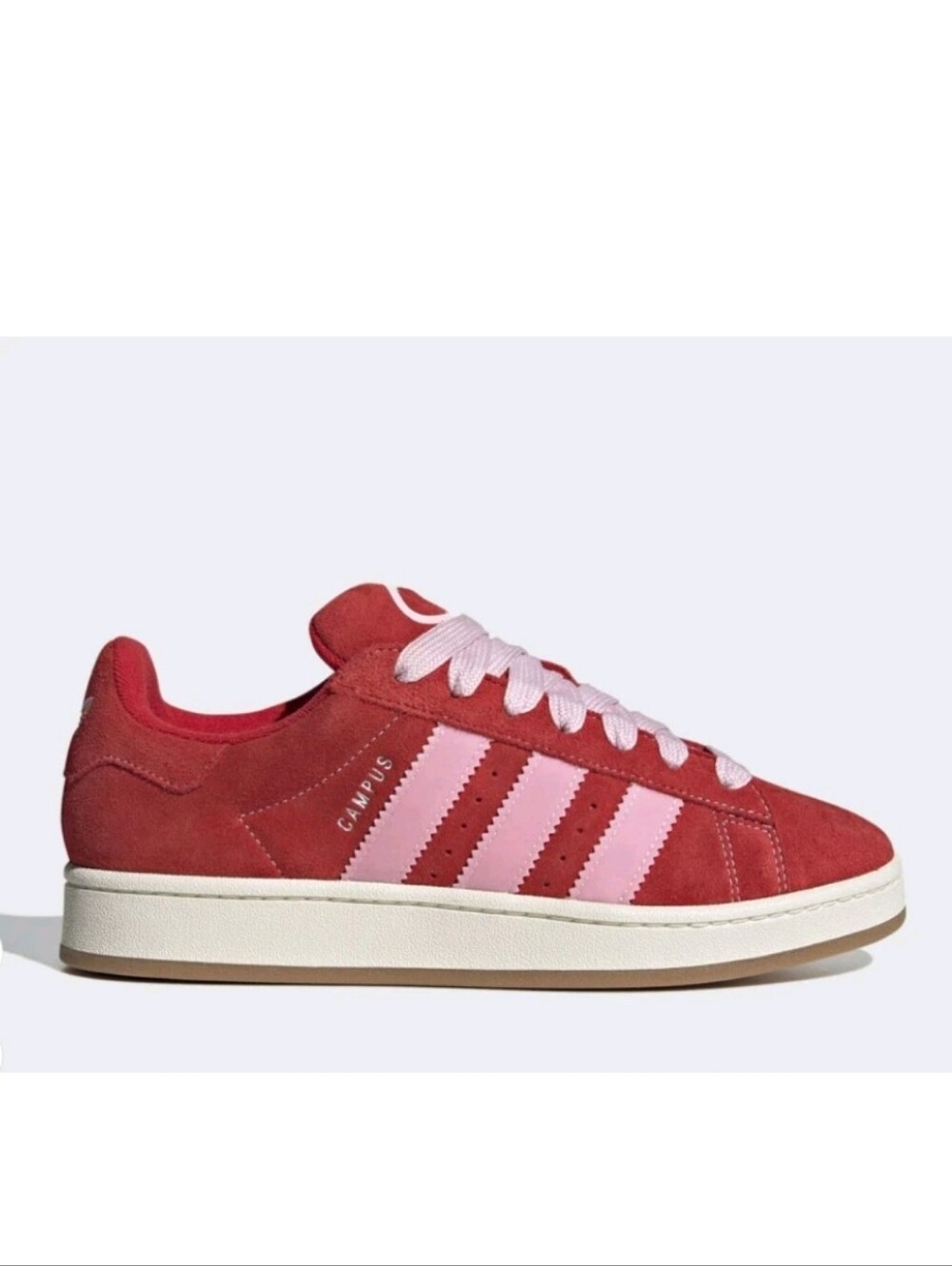 adidas Women's Pink & Light Pink Suede Sneakers